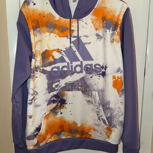 Adidas Purple and Orange Hoodie